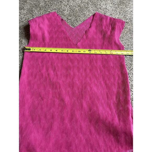 Long Tall Sally Lightweight Pink Dress Womens Size Small Sleeveless V Neck - Picture 7 of 7